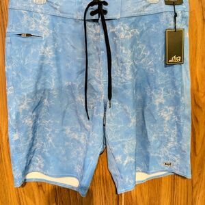 Lost Men's Light Blue Swim Board Shorts